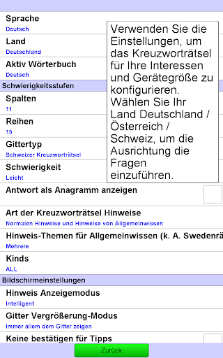 Deutsches Kreuzworträtsel Bildschirmfoto 6