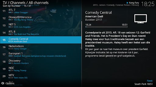 Kodi Bildschirmfoto 3