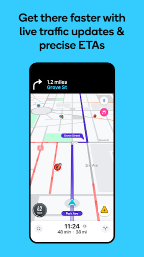 Waze Navigation und Verkehr Bildschirmfoto 5