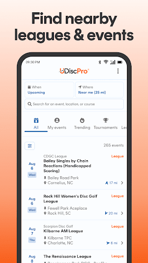 UDisc Disc Golf App Bildschirmfoto 1