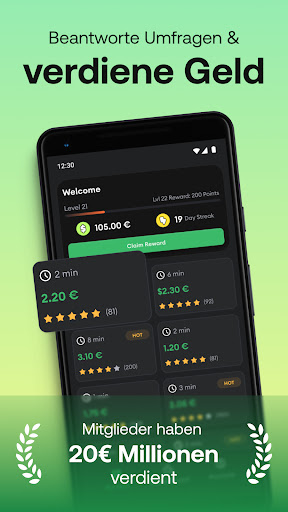 HeyCash: Umfragen für Geld Bildschirmfoto 1