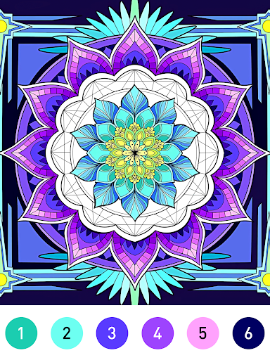 Mandala Color by Number Book Bildschirmfoto 8