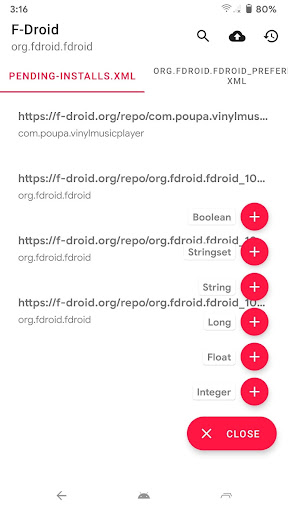 Preference Manager: Addon Bildschirmfoto 2