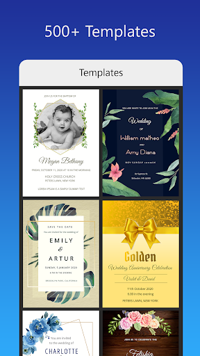 Invitation card Maker, Design Bildschirmfoto 2