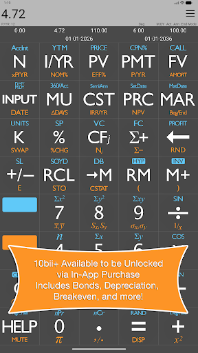 10bii Financial Calculator Bildschirmfoto 16