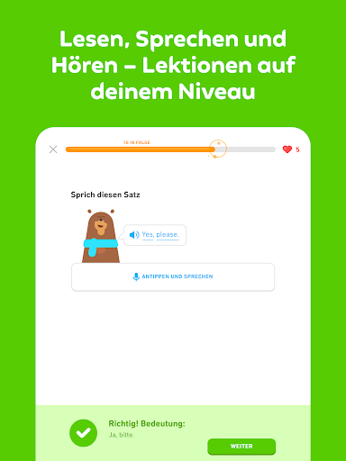 Duolingo: Sprachen & Schach Bildschirmfoto 12