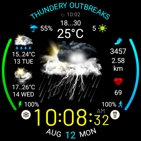 Weather watch face W5.5 Bildschirmfoto 16