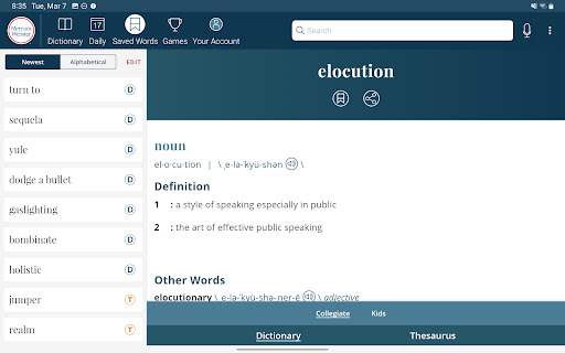 Dictionary - Merriam-Webster Bildschirmfoto 19