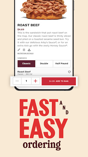 Arby's Fast Food Sandwiches Bildschirmfoto 3