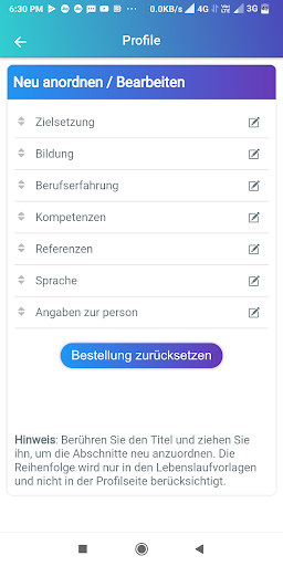 Lebenslauf erstellen Bewerbung Bildschirmfoto 7