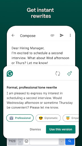 Grammarly-AI Writing Assistant Bildschirmfoto 3