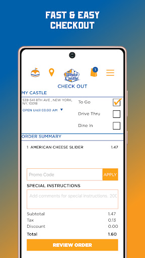 White Castle Online Ordering Bildschirmfoto 1
