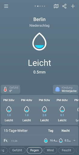 Wetter & Regen - Weather Sky Bildschirmfoto 1