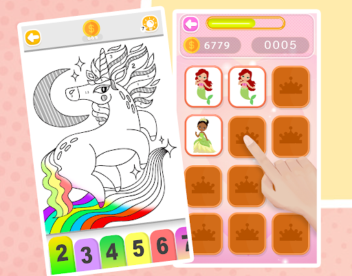 Princess Coloring Book Glitter Bildschirmfoto 17