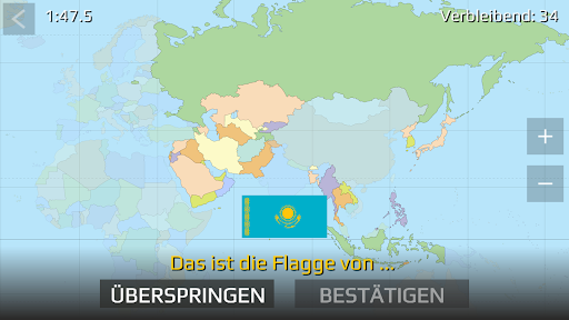 World Map Quiz Bildschirmfoto 2