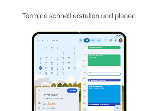 Google Kalender Bildschirmfoto 1