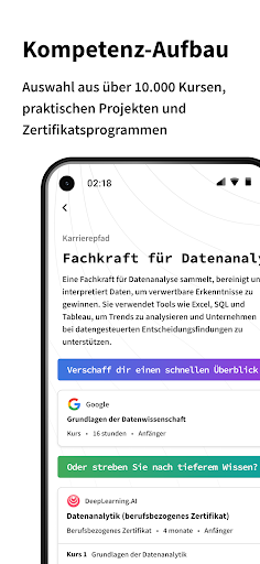 Coursera: Karrierewachstum Bildschirmfoto 1