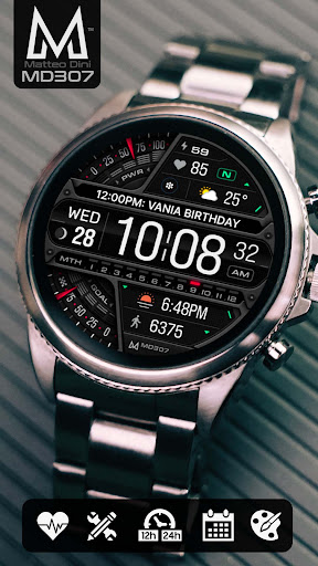 MD307 Digital watch face Bildschirmfoto 11