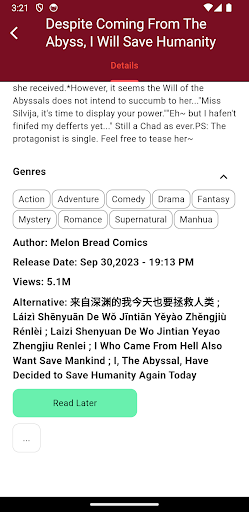 MangaGo - Ultimate Manga App Bildschirmfoto 1