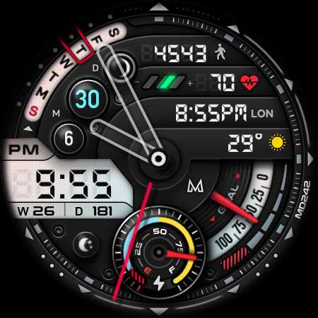 MD242 Hybrid watch face Bildschirmfoto 16