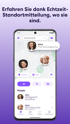 Life360: Standortfreigabe Bildschirmfoto 1