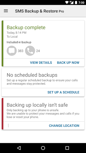 SMS Backup & Restore Pro Bildschirmfoto 5