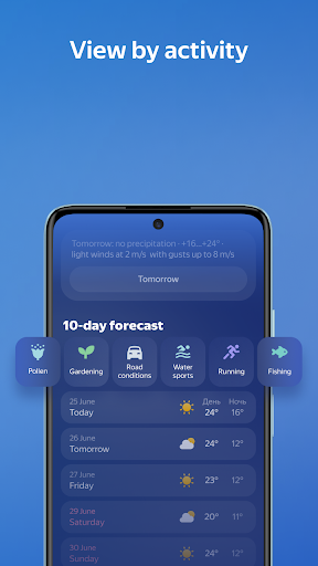 Yandex Weather & Rain Radar Bildschirmfoto 2