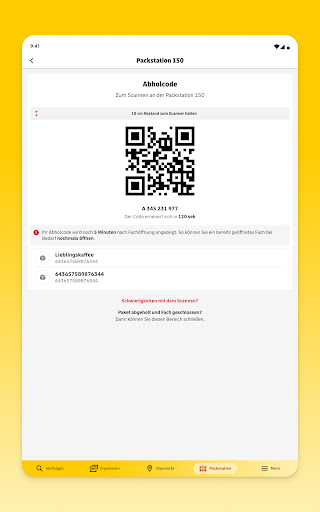 Post & DHL Bildschirmfoto 13