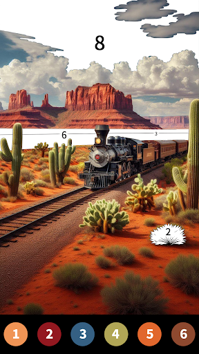 Wild West Color by Number Book Bildschirmfoto 12