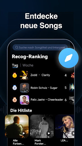 Musikerkennen - Song finder Bildschirmfoto 1
