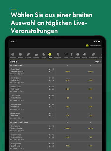 bet365 Sportwetten Bildschirmfoto 14