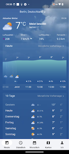 MSN Wetter Bildschirmfoto 1