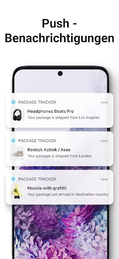 Sendungsverfolgung - paket app Bildschirmfoto 1