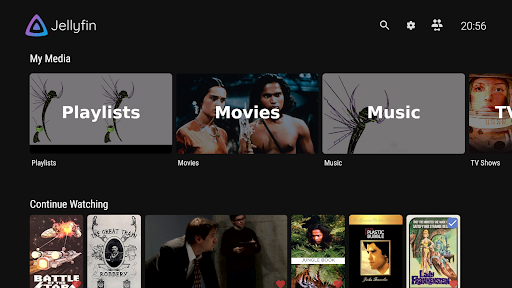 Jellyfin for Android TV Bildschirmfoto 1