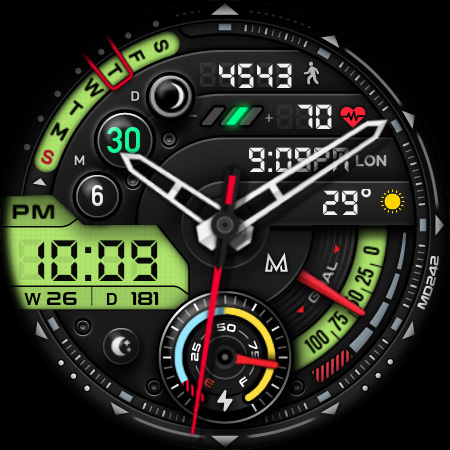 MD242 Hybrid watch face Bildschirmfoto 4