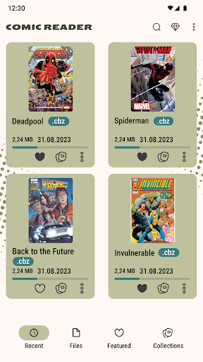 Comic-Leser (cbz/cbr) Bildschirmfoto 22