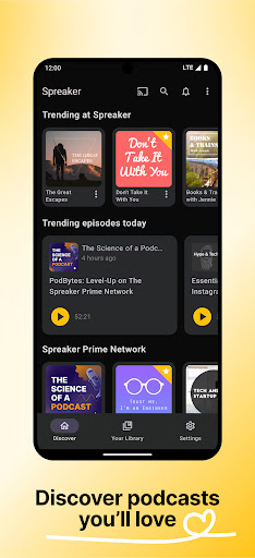 Spreaker Podcasts Bildschirmfoto 2