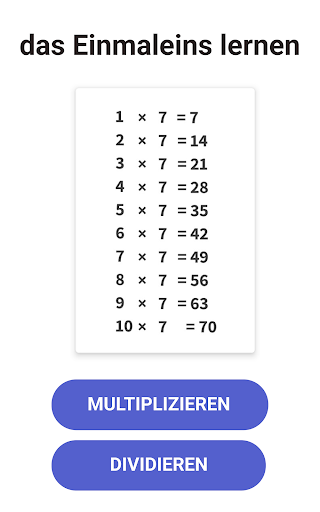 Einmaleins Mathe - Trainer 1x1 Bildschirmfoto 23