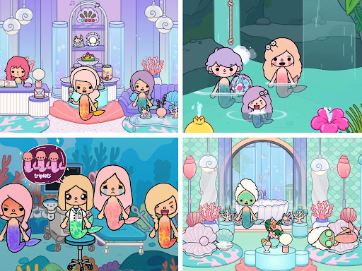 Mermaid Games: Princess Salon Bildschirmfoto 2