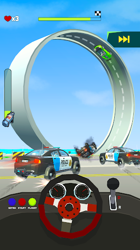 Crazy Rush 3D - Autofahren Bildschirmfoto 1