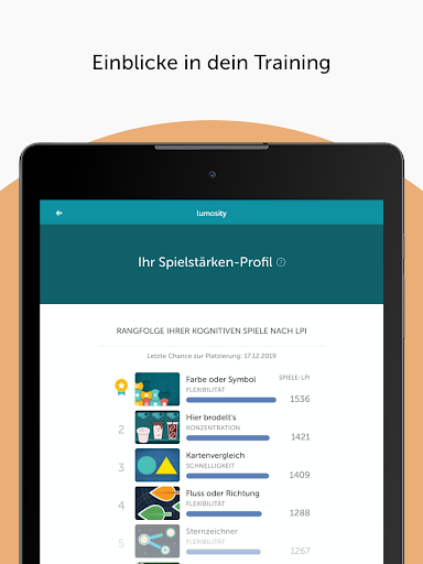 Lumosity: Gehirnspiele Bildschirmfoto 6
