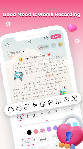 Diary Pro - Diary With Lock Bildschirmfoto 4