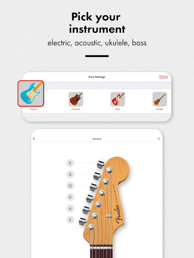 Fender Gitarre Stimmgerät Bildschirmfoto 8