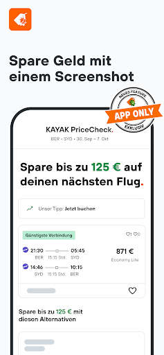 KAYAK: Flüge, Hotels & Autos Bildschirmfoto 3