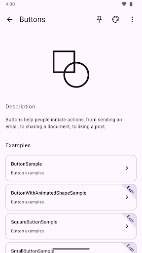 Compose Material Catalog Bildschirmfoto 1