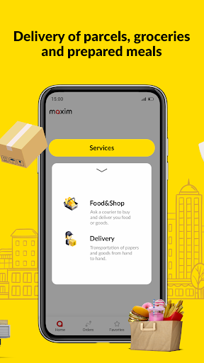 maxim — order a taxi & food Bildschirmfoto 1