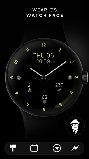 Minimal Black v30 Watch Face Bildschirmfoto 5