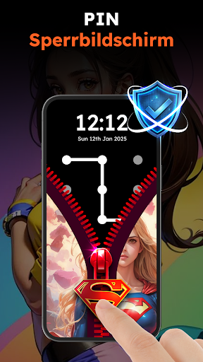 Zipper Lock Wallpapers Screen Bildschirmfoto 5
