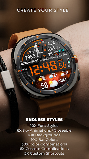 PER23 Digital Watch Face Bildschirmfoto 1