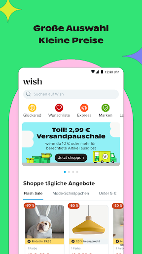 Wish: Shoppen und Sparen Bildschirmfoto 4